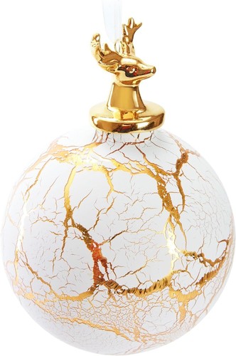 Boule noël verre blanc - noël,