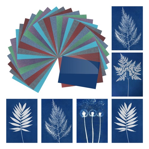 Papier cyanotype feuilles - papier,
