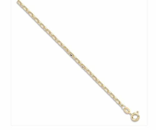 9ct jaune creux diamant - jaune,