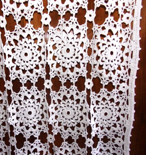 Rideau crochet main artisanat - crochet,