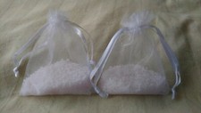 2 sacs désodorisants perles parfumées, rose pétillante et jasmin, perles rose pâle