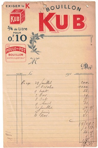 Ancien papier entête - papier, ou