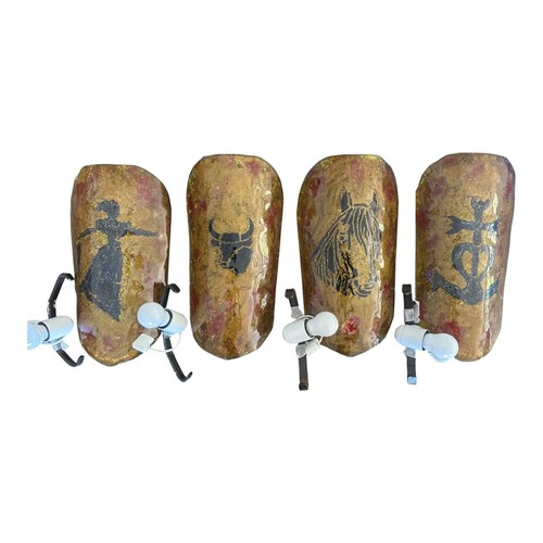 Lot appliques murales verre - 4,