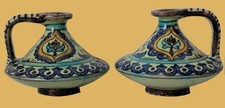 Paire Vases Ben Sedrine Nabeul Tunisie Vers 1930