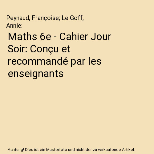 Maths cahier jour - cahier,