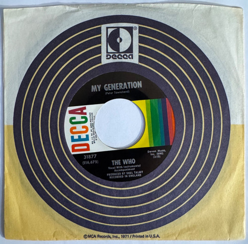 The who generation - who, my
