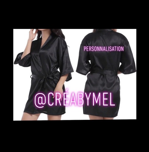 Kimono satin personalisé - kimono, en