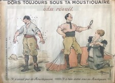 ALBERT GUILLAUME AFFICHE 1900 DORS TOUJOURS SOUS TA MOUSTIQUAIRE FRENCH POSTER