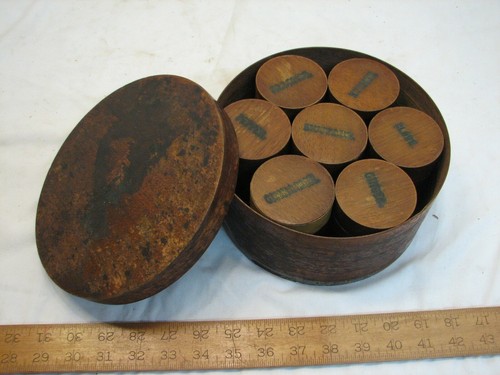 Antique round wooden - wooden, pantry