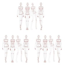 3X RèGle D'Illustration de Mode ModèLes D'Esquisse RèGle Couture de ModèLes3272