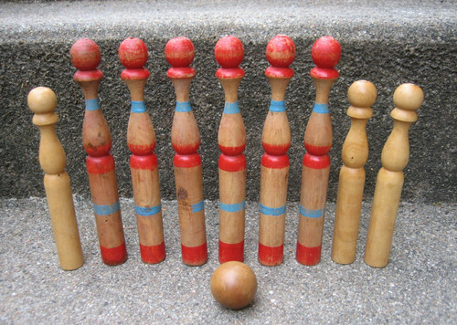 Ancien jeu quilles en - ancien,