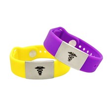 Bracelet Sportif Médical Personnalisé Ajustable Pour Hommes Femmes Discret