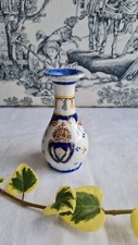 ANCIEN PETIT VASE MINIATURE FAIENCE ROUEN signe fromentine