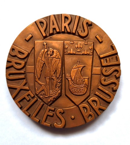 Medaille sncf paris bruxelles - medaille,
