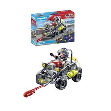 PLAYMOBIL - Quad transformable de bandit - Les policiers - City Action - Unité d