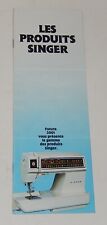 Ancien Dépliant 1981 Les Produits SINGER : Machines à coudre FUTURA 2001... 