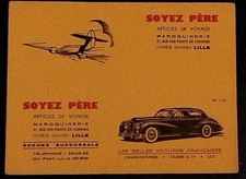 ❤️ RARE BUVARD MAROQUINERIE SOYEZ AUTOMOBILE HOTCHKISS ANJOU GARAGE VOITURE 