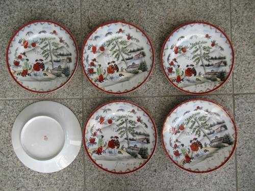 Assiettes dessert porcelaine - 6,