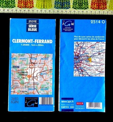 Lot 2 cartes ign - de,