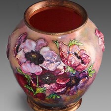 VASE Camille FAURÉ - Original Art Décoratif - ÉMAUX LIMOGES