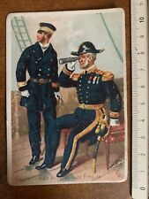 France 1 Carte Vers 1880 10,5 X 7 Cm Amiral Bicorne Marine