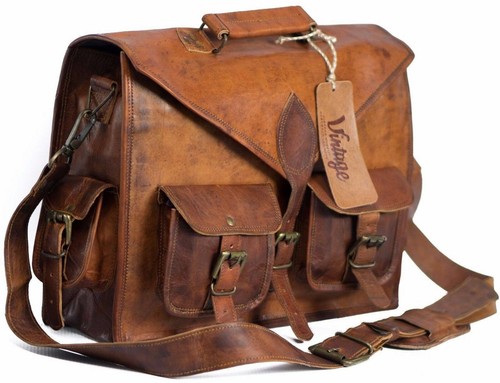 Sac cuir vintage cartable