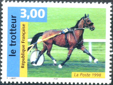 TIMBRE France 1998 N° 3183 ** ( Cheval le Trotteur ) TBE