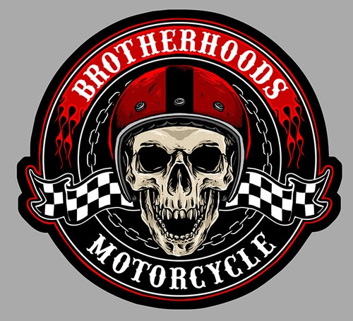 Brotherhood skull head biker - brotherhood,