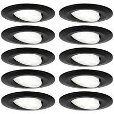 Paulmann 92462 Luminaire à LED encastrable jeu de 10 LED 60 W noir (mat)
