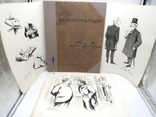 Noel DORVILLE (1902, eo) Le Monde Politique - 48 Lithographies - Caricature