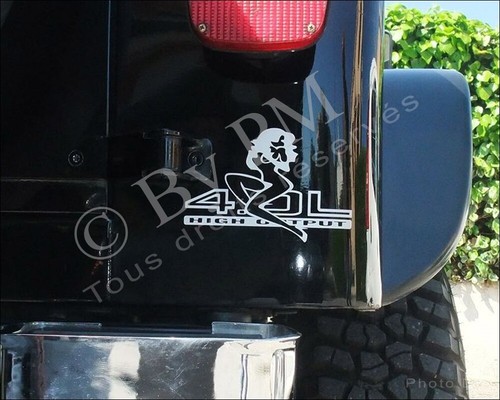 Sticker woman jeep wrangler - woman,