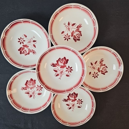 Assiettes calottes décor - assiettes,
