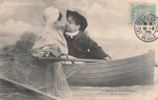 CP SABLES-D'OLONNE AMOUR AU FIL DE L'EAU - SABLAISE EPUISETTE - 36466