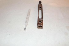 en l'état vieux thermomètre Mercure avec étui en bois