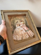 ANCIENNE GRAVURE DE MODE CADRE