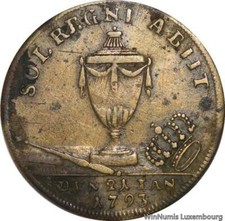 R5507 Jeton France Louis XVI Le Roi Martyr 1793 Couronne Lauriers -> Make offer