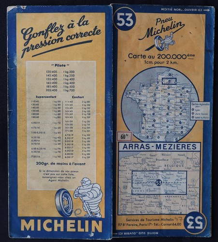 Carte michelin arras - carte,