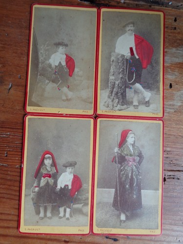 Lot photos coloriees - coloriees, cdv
