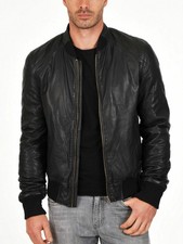 Veste de motard bombardier en