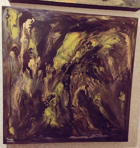 Tableau peinture toile 60x60 - peinture,