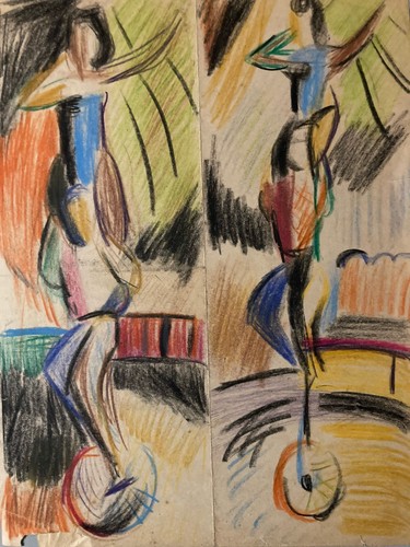 Peinture crayon sur papier - crayon,