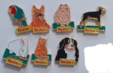 lot 7 pins differents nourriture animaux croquettes  FRISKIES chat chien oiseau