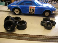 Pneus pour voitures de circuit électrique Polistil, 2 paires AV + 2 paires AR