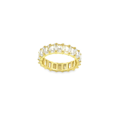 Baguette stones ring - cz, (d55)