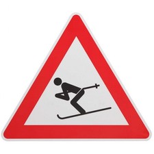 Panneau Attention Skieurs