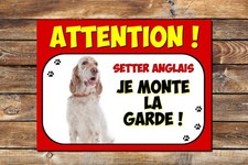 Plaque attention au chien