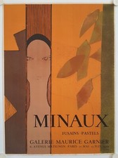 Affiche MINAUX 1970 Exposition