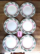 rare série de 6 assiettes à