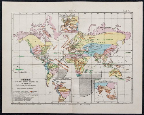 1874 carte des trois règnes - 1874,