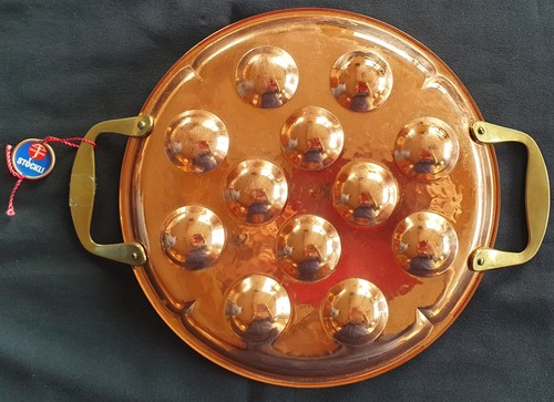 Plat escargots cuivre - a,